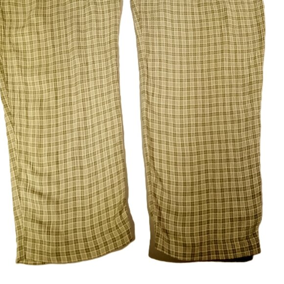 PANTSUIT 2 pc set sz 12P Jacket and Pants Casual Vacation Green Plaid Zip - Picture 13 of 14